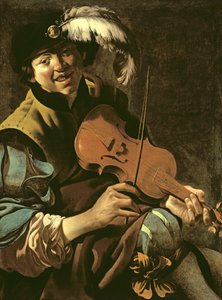 Un niño violinista, 1626 de Hendrick ter Brugghen