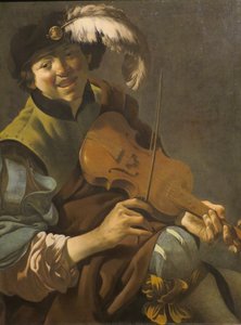 Holandés: Niño violinista Un niño violinista de Hendrick ter Brugghen