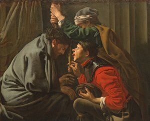 La coronación de espinas y la burla de Cristo de Hendrick ter Brugghen