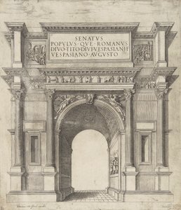 Senatus Populus Que Romanus Divo Tito Divi Vespasiani Filio Vespasiano Augusto de Hendrick van Schoel