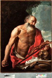 Representación de San Jerónimo Pintura de Hendrik van Somer (1615-1684) de Hendrick van Somer