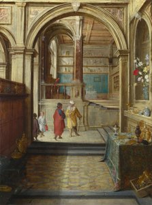 Creso y Solón, c. 1610 de Hendrick van Steenwyck the Younger