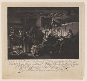 Júpiter y Mercurio en la casa de Filemón y Baucis de Hendrick von Goudt