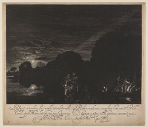 La huida a Egipto de Hendrick von Goudt