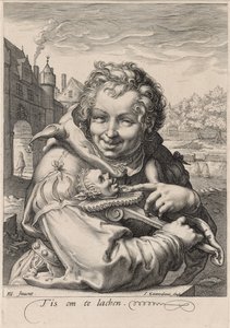 El tonto, grabado por I. Sauredam, c.1595