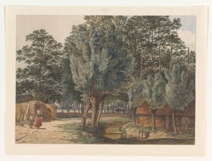 En la finca Houdringe, cerca de De Bilt de Hendrik Abraham Klinkhamer