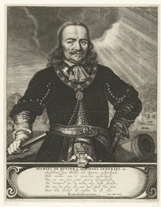 Retrato de Michiel Adriaansz. de Ruyter de Hendrik Bary