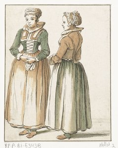 Dos mujeres de pie de Hendrik Busserus