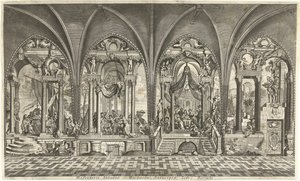 Pinturas en el refectorio de Sint Michielsabdij en Amberes