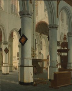 Interior de la Oude Kerk, Delft de Hendrik Cornelisz. van Vliet