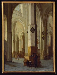 Interior de la iglesia de San Bavón (pintura sobre lienzo)