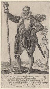Un piquero girado a la izquierda de Hendrik Goltzius