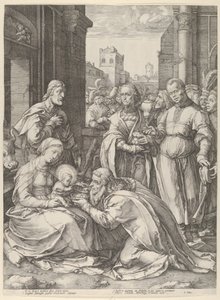 Adoración de los Magos, s.f. de Hendrik Goltzius