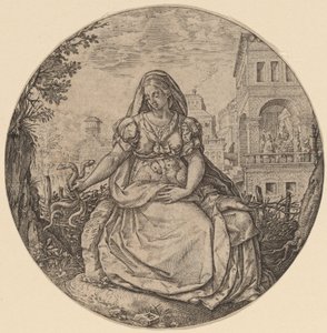 Alegoría de la Prudencia de Hendrik Goltzius