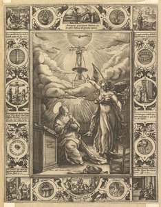 Ave Maria, de Escenas Alegóricas de la Vida de Cristo, de Alegorías Cristianas y Profanas de Hendrik Goltzius
