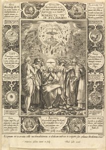 Benedicta tu in Mulieribus, de Alegorías Cristianas y Profanas de Hendrik Goltzius