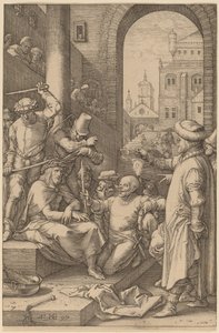 Cristo coronado de espinas de Hendrik Goltzius