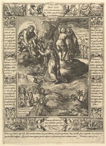 Cura Dei Pro Suis, de Alegorías de la Fe Cristiana, de Alegorías Cristianas y Profanas de Hendrik Goltzius