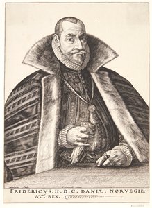 Danés: Frederik II, Rey de Dinamarca y Noruega de Hendrik Goltzius