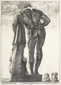 Hércules Farnesio. 1592 de Hendrik Goltzius