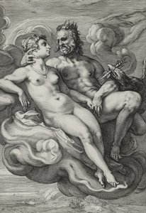 Júpiter y Juno, c.1593-94 de Hendrik Goltzius