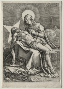 Piedad, 1596 de Hendrik Goltzius