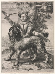Retrato de Frederick de Vries y su Perro, 1597
