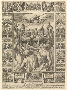 Punitio Tirannorum, de Alegorías de la Fe Cristiana, de Alegorías Cristianas y Profanas de Hendrik Goltzius