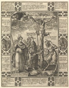 Satisfactio Christi, de Alegorías de la Fe Cristiana, de Alegorías Cristianas y Profanas de Hendrik Goltzius