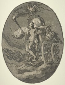 Siete deidades: Nox Noche, 1588-1590 de Hendrik Goltzius