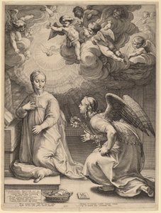 La Anunciación de Hendrik Goltzius