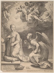 La Anunciación de Hendrik Goltzius