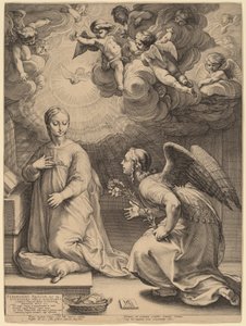 La Anunciación de Hendrik Goltzius