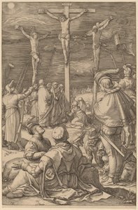 La crucifixión de Hendrik Goltzius