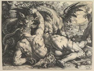El dragón devorando a los compañeros de Cadmo, 1588