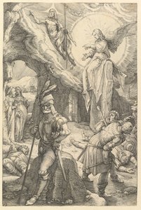 La Resurrección, de La Pasión de Cristo, 1596 de Hendrik Goltzius