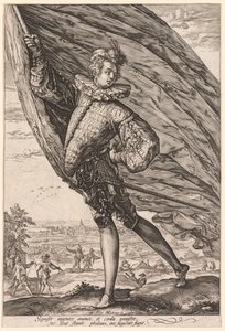 El abanderado, girado a la izquierda, 1587