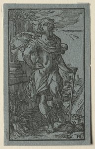 Joven de pie de Hendrik Goltzius