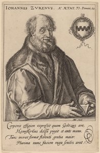 Johannes Zurenus (Jan van Zuren) de Hendrik Goltzius after Maerten van Heemskerck