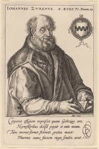 Johannes Zurenus (Jan van Zuren) de Hendrik Goltzius after Maerten van Heemskerck
