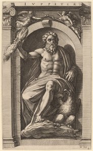 Júpiter de Hendrik Goltzius after Polidoro da Caravaggio