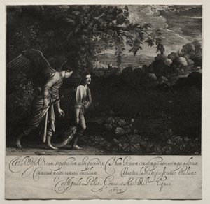 Tobías y el Ángel (gran placa)