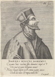 Retrato de John Hus de Hendrik Hondius the Elder