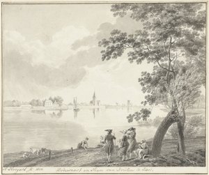 Vista de Dodewaard y Hien de Hendrik Hoogers
