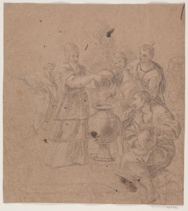 Abraham y Melquisedec. (Génesis 14, 17 f.)
