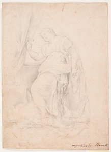 Jael mata a Sísara. Estudio según la composición de Carlo Maratti (Mezzetti, p. 345, nr. 150)