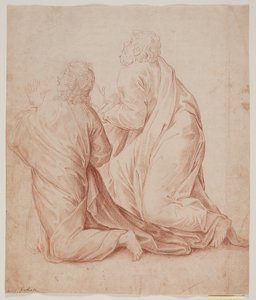 Dos hombres arrodillados de Hendrik Krock