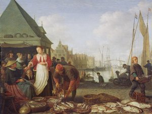 El mercado de pescado de Róterdam