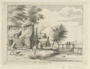 Cara en Kralingen Por Krallinge (título sobre el objeto) Paisajes en la región de Schieland (título de la serie)