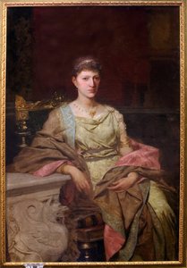 Retrato de la condesa Tyszkiewicz (?). Pintura de Henryk Siemiradzki (1843-1902), huile sur toile
